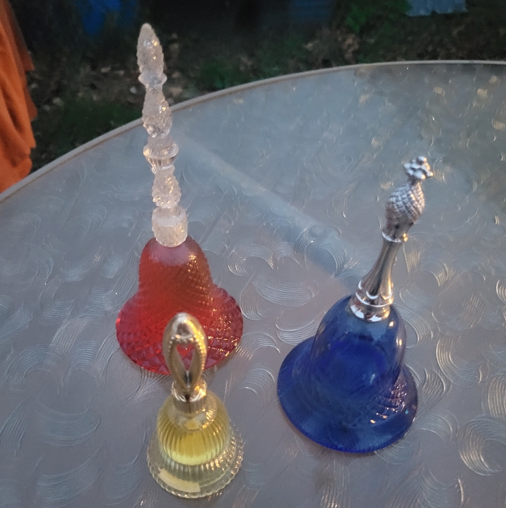 Vintage Avon bell perfume bottles
